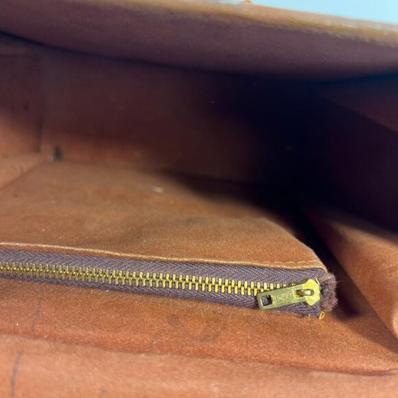 Women's Vintage Alligator Leather Purse 3D Head Western Shoulder Bag Brown - Picture 4 of 5